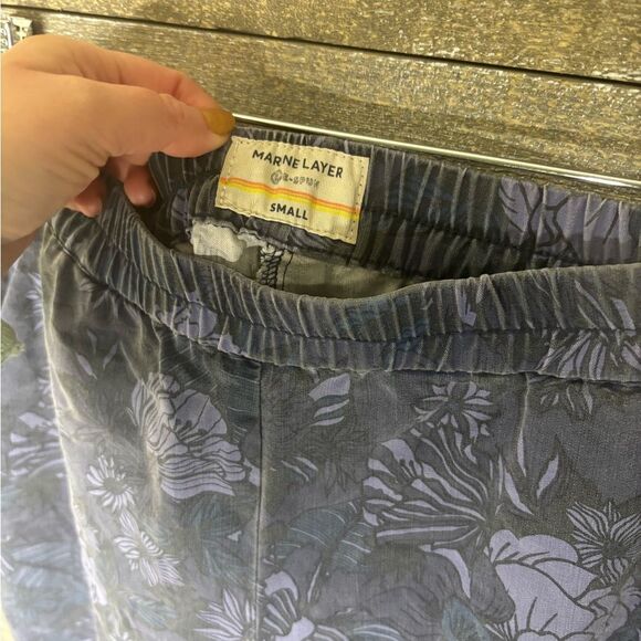 Marine Layer small tropical Floral Patterned Pants Allison pant - Picture 4 of 5